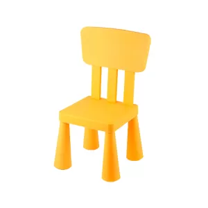 Детски стол с облегалка, жълт