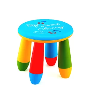 Детски стол, с пластмасов кръг, 25H x 28Ф , син