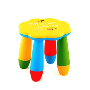 Детски стол, с пластмасов кръг, цвете, 25H x 28Ф , жълт