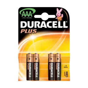 Duracell Алкална батерия, AAA, LR03, 1.5 V, 2 броя