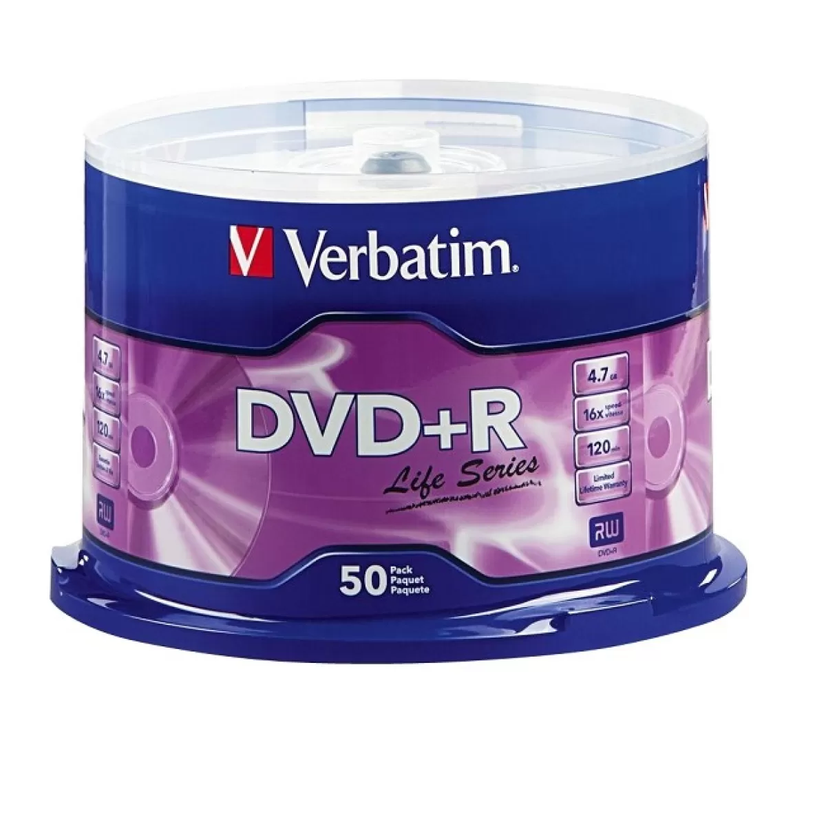 DVD+R Verbatim 16x 4.7 GB шпиндел 50 бр.