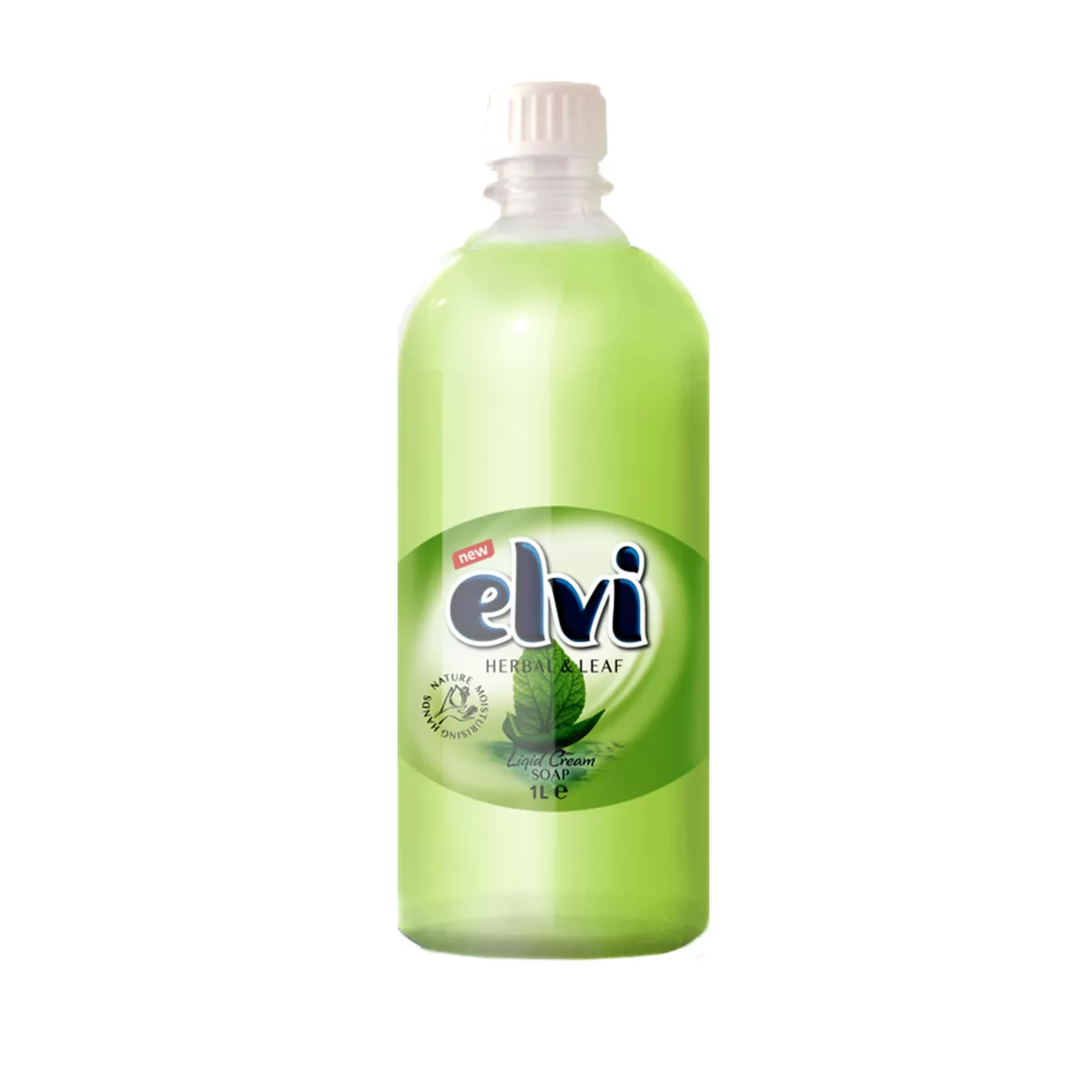 Elvi Течен сапун, билкови листа, 1 L, зелен