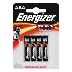 Energizer Алкална батерия Base, AAA, LR03, 1.5 V, 4 броя