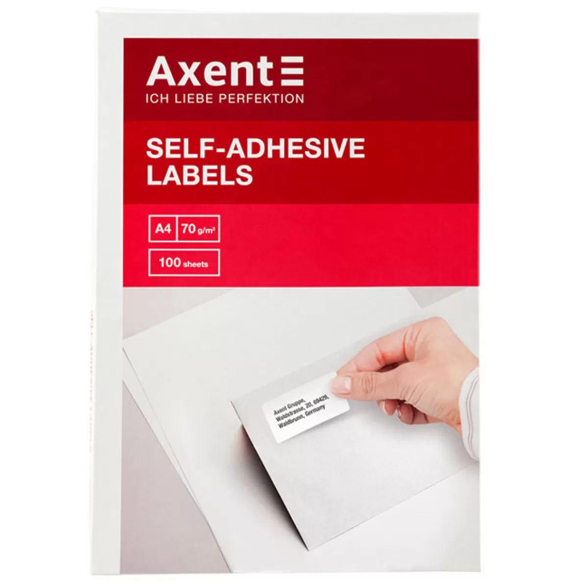 Етикети Axent105x148.5 mm, 100 л. 4 етик.