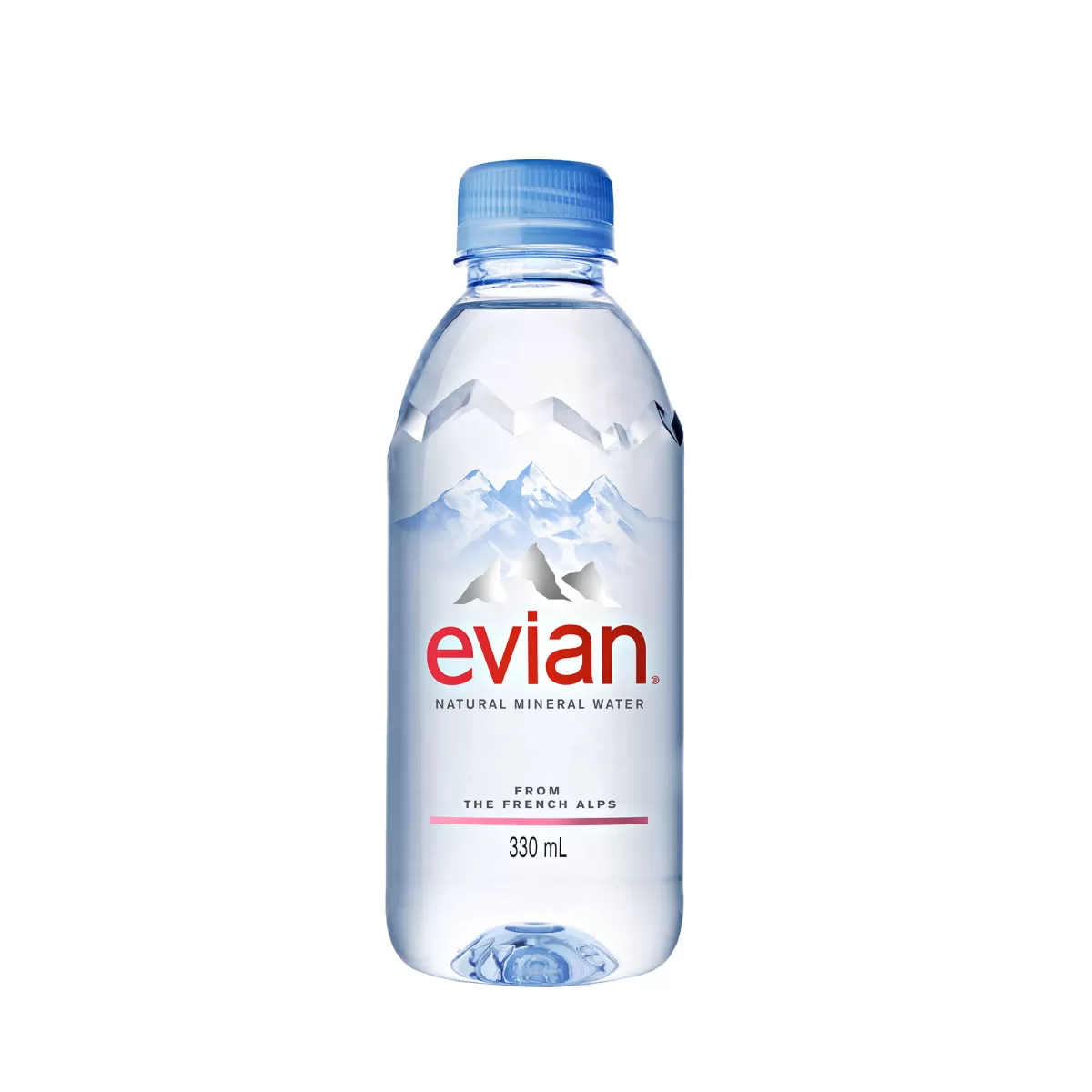 Evian Минерална вода, 330 ml, в пластмасова бутилка