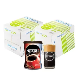 Fabriano Копирна хартия Copy Bio, 100% екологична, A4, 80 g/m2, 500 листа, 10 пакета, в комплект с разтворимо Nescafe Classic, 250 g, с чаша за фрапе