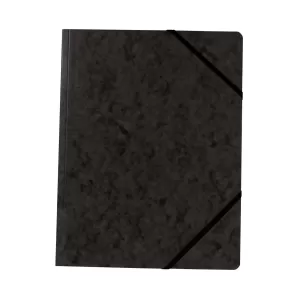 Falken Папка, картонена, с ластик, 320 g/m2, черна