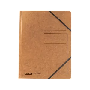 Falken Папка, картонена, с ластик, 320 g/m2, кафява