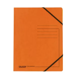Falken Папка, картонена, с ластик, 320 g/m2, оранжева