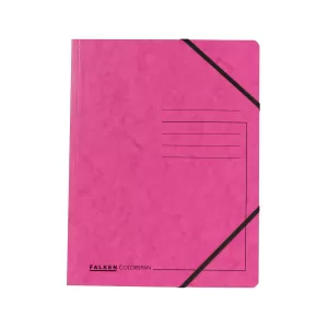 Falken Папка, картонена, с ластик, 320 g/m2, розова