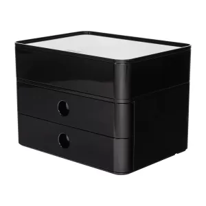 HAN Бокс Allison Smart-Box Plus, с 2 чекмеджета и органайзер, черен