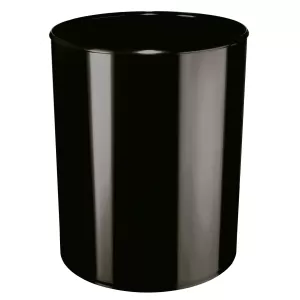 HAN Кош за отпадъци Flame Resistant, самозагасващ, пластмасов, 13 L, черен