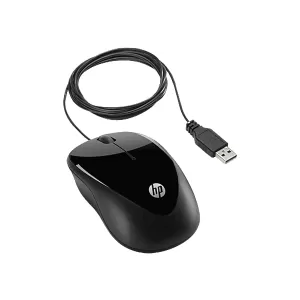 HP Мишка X1000, оптична, USB, 1000 dpi, черна