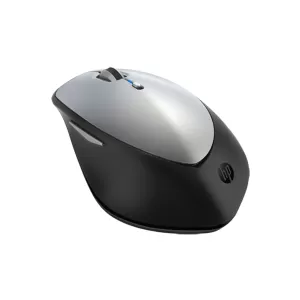 HP Мишка X5500, безжична, лазерна, 5 бутона, черно и сиво