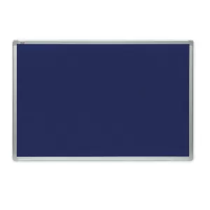 Коркова дъска с алуминиева рамка със синьо покритие Office 120 x180