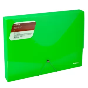 Кутия PP с ластик A4 Axent Опушено Зелен
