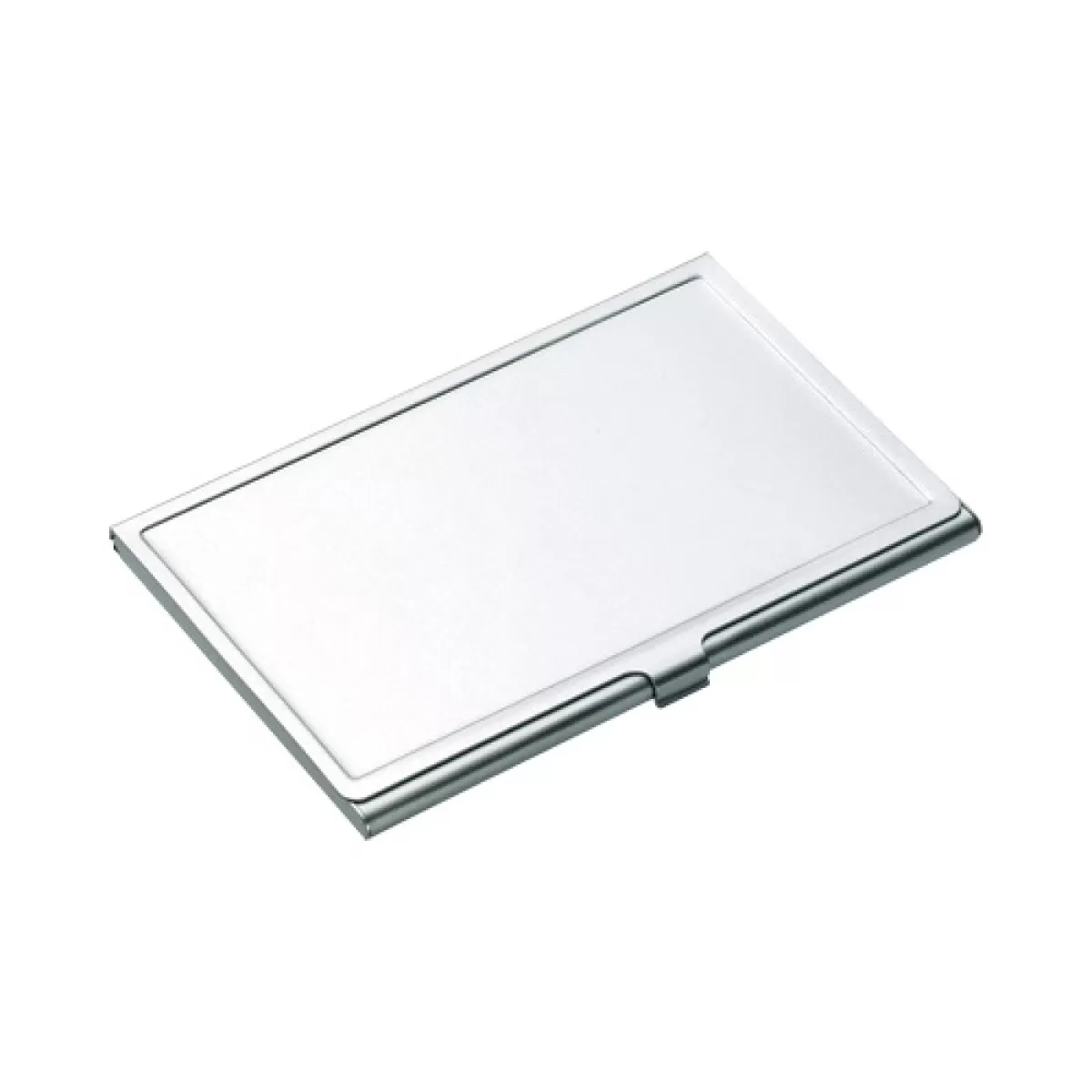 Кутийка за визитки Fado, метална, цвят сребро