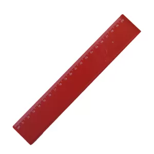Линия, 20 cm, пластмасова, червена, 100 броя