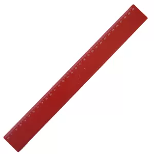 Линия, 30 cm, пластмасова, червена, 100 броя