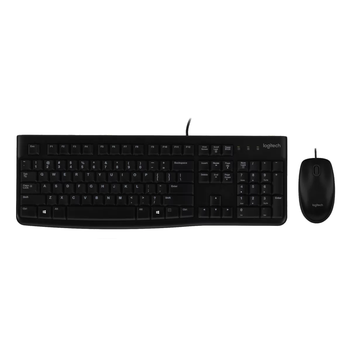 Logitech Клавиатура и мишка MK120, черни