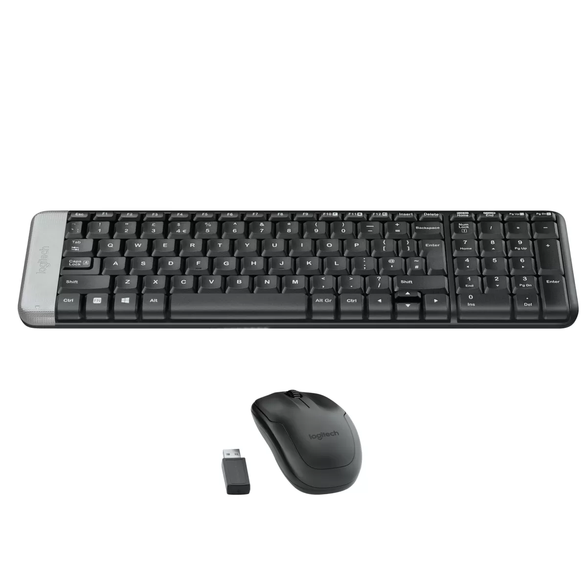 Logitech Клавиатура и мишка MK220, безжични, черни