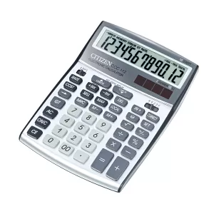 Citizen Настолен калкулатор CCC 112 WB, 12-разряден, сив