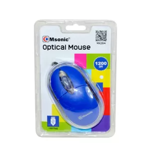 Msonic Мишка, оптична, USB, 1200 dpi, синя