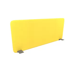 Narbutas Шумоизолиращ преграден панел за бюро Top 530, 1400x36x530 mm, дамаска Velito Presto жълт, сив метал