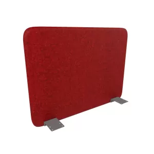 Narbutas Шумоизолиращ преграден панел за бюро Top 530, 700x36x530 mm, дамаска Velito Presto червен меланж, сив метал
