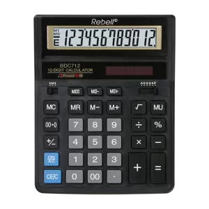 Настолен калкулатор Rebell BDC712 Черен