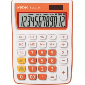Настолен калкулатор Rebell SDC912+ Оранжев