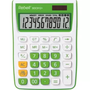 Настолен калкулатор Rebell SDC912+ Зелен