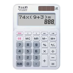 Настолен калкулатор TOOR TR-1223DB Бял
