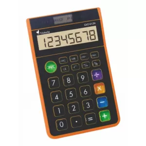 Настолен калкулатор Victoria GVA-612 Черен Оранж