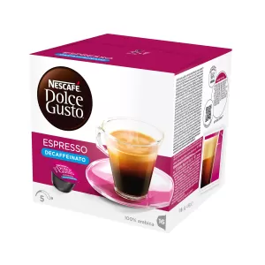Nescafe Dolce Gusto Кафе-капсула Espresso Decaffeinato, безкофеинова, 16 броя