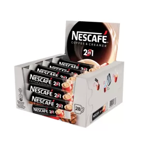 Nescafe Разтворимо кафе 2in1 Coffee & Creamer, 8 g, в пакетче, 28 броя