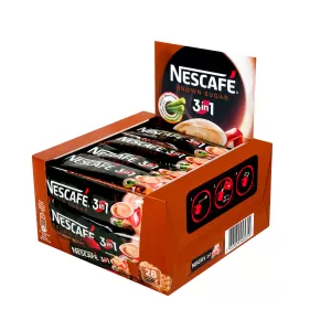 Nescafe Разтворимо кафе 3in1 Brown Sugar, с кафява захар, 16.5 g, в пакетче, 28 броя