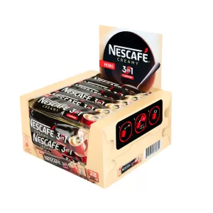 Nescafe Разтворимо кафе 3in1 Creamy, 17.5 g, в пакетче, 28 броя