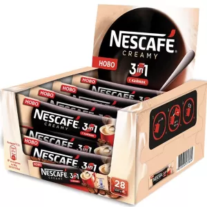 Nescafe Разтворимо кафе 3in1 Creamy, 17 g, 28 броя