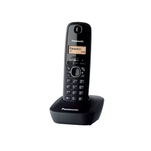 Panasonic DECT телефон KX-TG1611, безжичен, черен