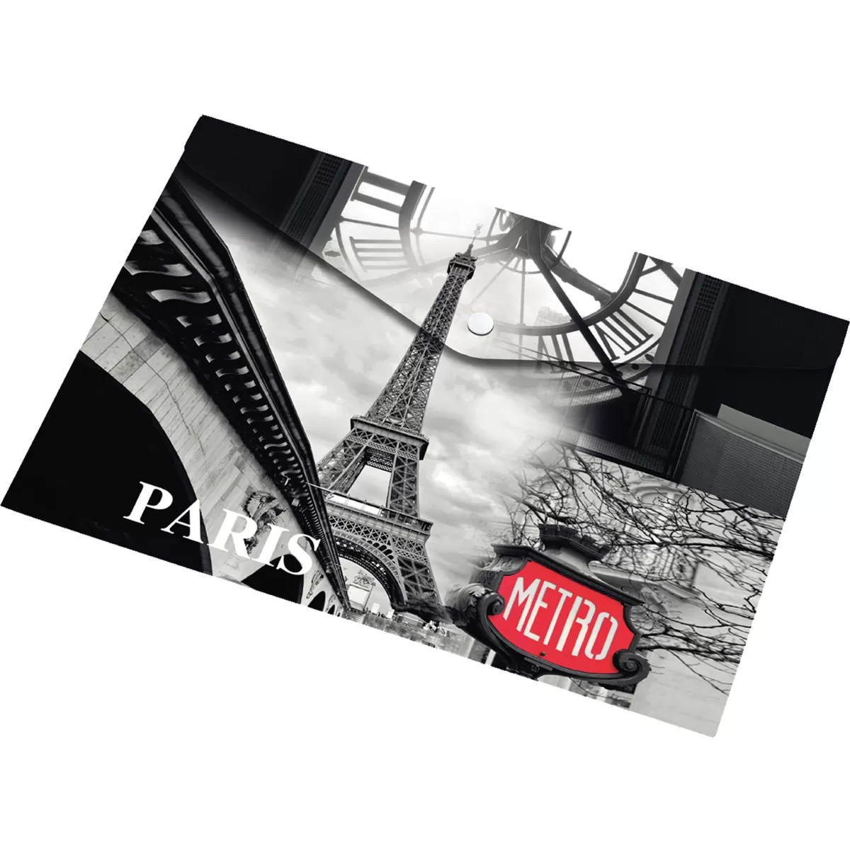 Panta Plast Папка Paris Collection, PP, с копче, A4