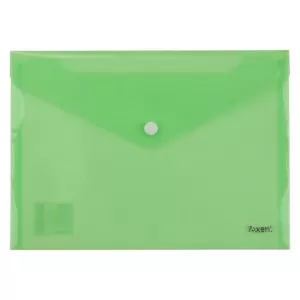 Папка джоб с копче Axent B5 Опушено зелен