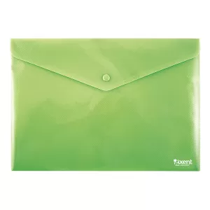 Папка джоб с копче Axent de Luxe Зелен А4