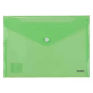 Папка джоб с копче Axent Зелен B5