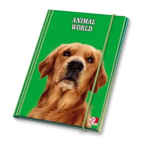 Папка картон с ластик Pigna Animal World `11