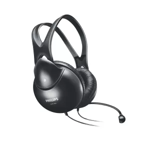 Philips Слушалки SHM1900, пълноразмерни, с микрофон, черни