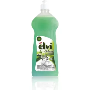Препарат за съдове балсам Elvi зелен 500 ml