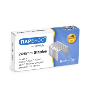Rapesco Телчета за телбод, размер 24/6 mm, 1000 броя