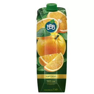 Сок ВВВ портокал 100% 1l
