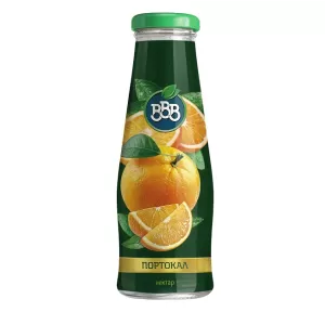 Сок ВВВ портокал 50% стъкло 250 ml